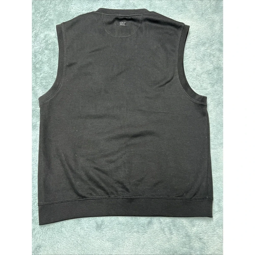 Cutter Buck Vest Men's L Vanderbilt University Golf Casual School Preppy Black - Picture 9 of 11